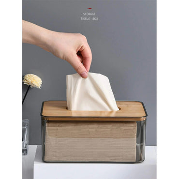 Wooden Lid Napkin Tissue Box