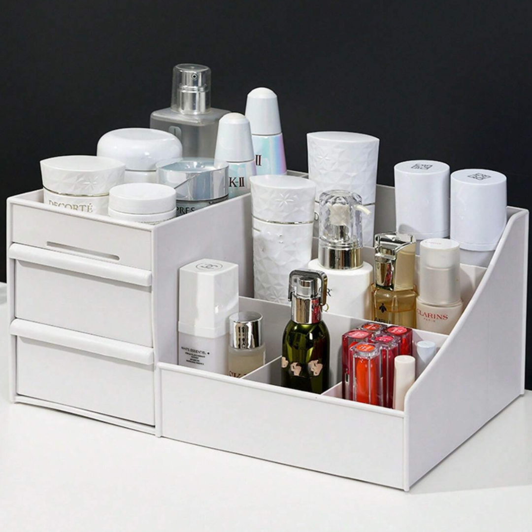 Plastic Makeup Storage Box 3 layers