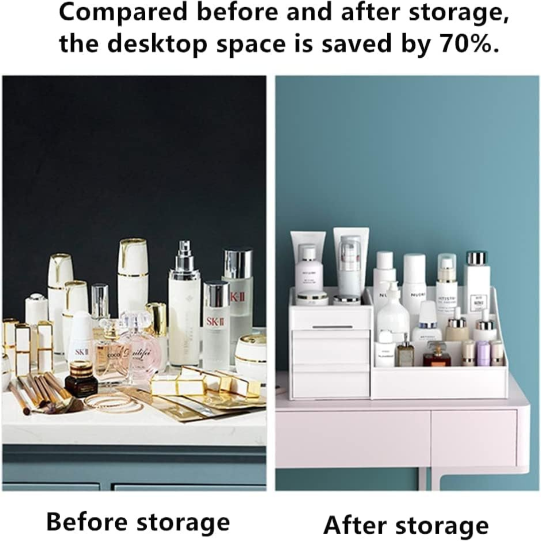 Plastic Makeup Storage Box 3 layers