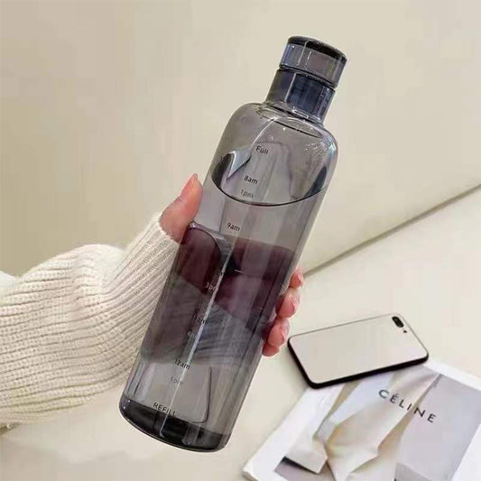 Transparent Timed Water Bottle