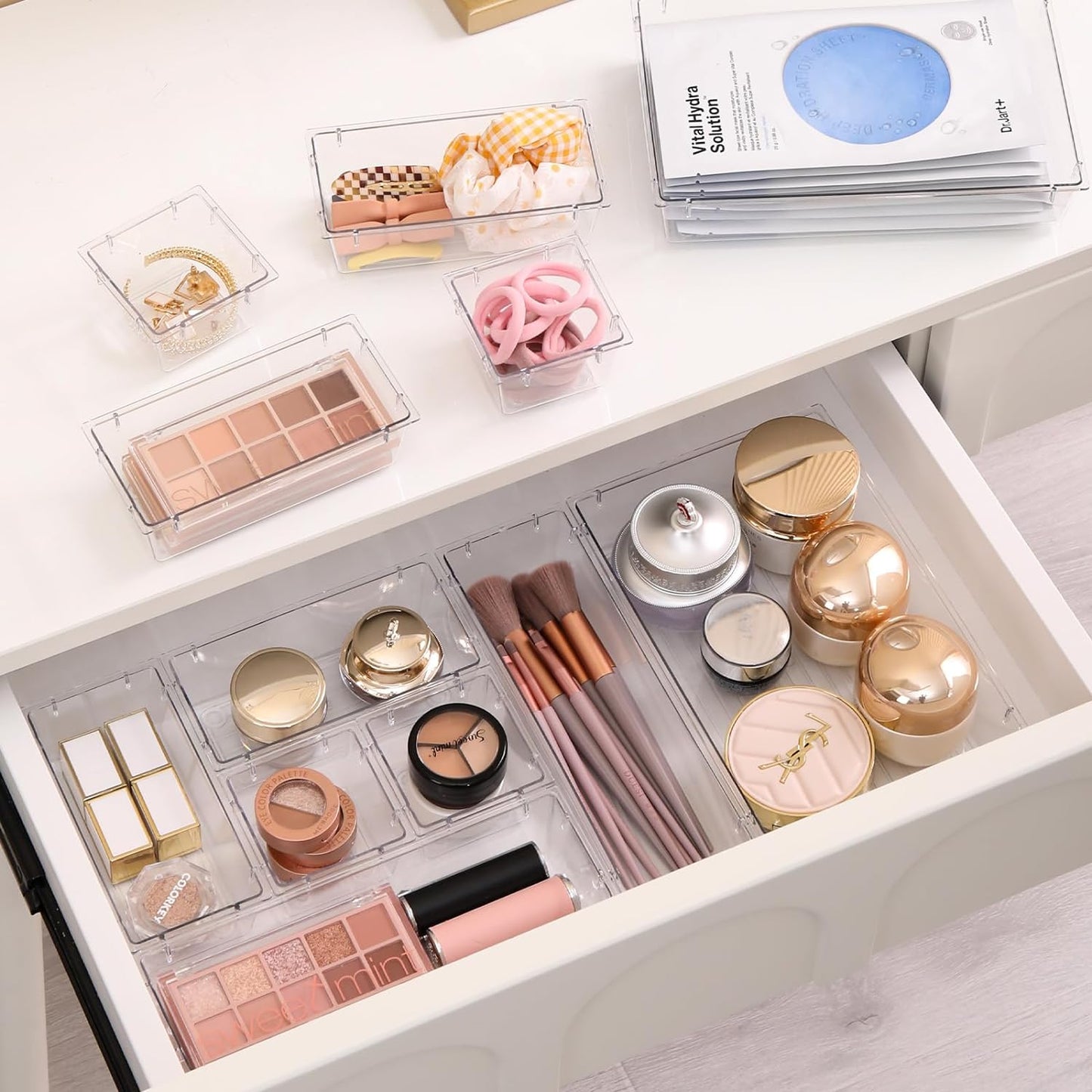 8 pcs drawer organizers