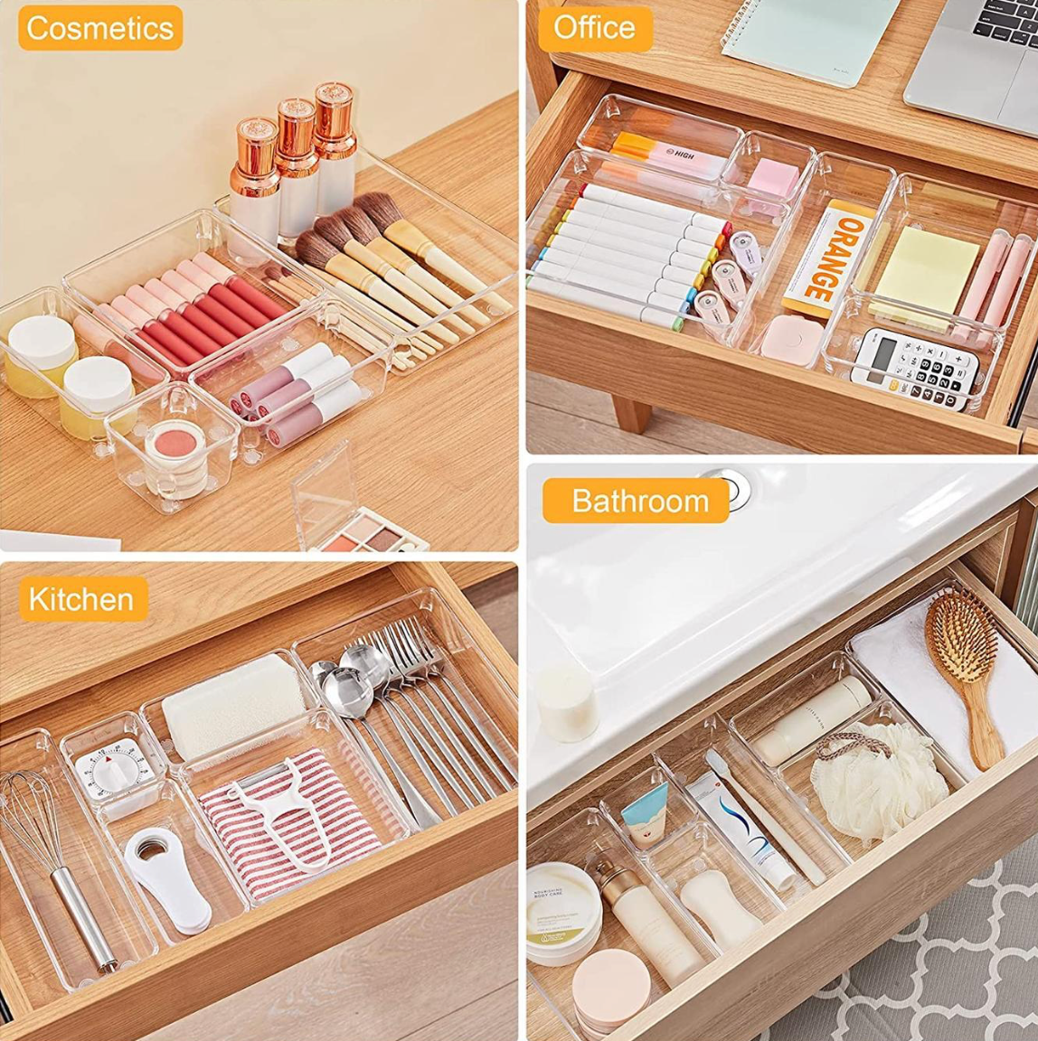 8 pcs drawer organizers