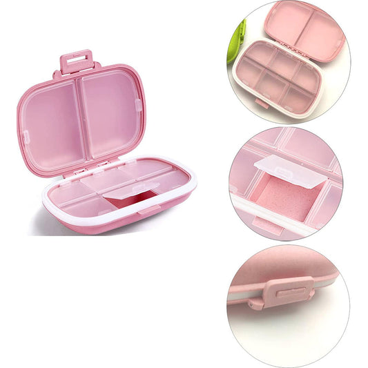 8 Compartments Travel Pill Box Organizer